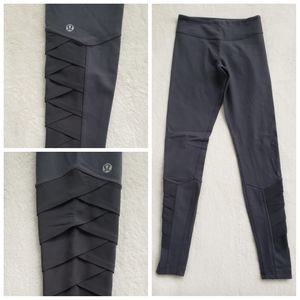*RARE* Lululemon Grey Leggings with Mesh detail